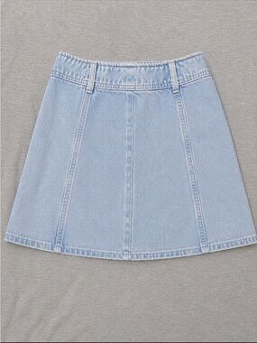 H&M Light Blue Denim Mini Skirt